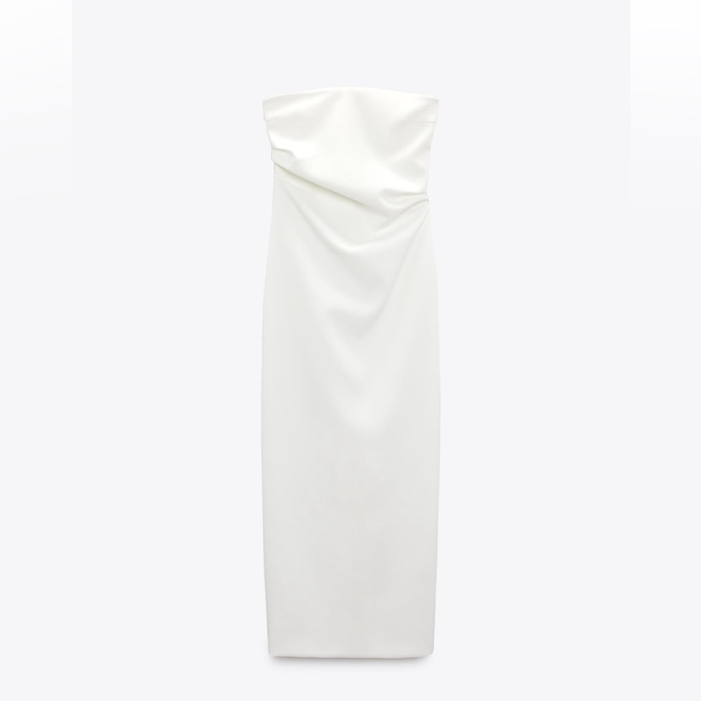 Zara strapless midi dress